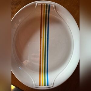Syracuse China Rainbow Pattern 9 inch platter